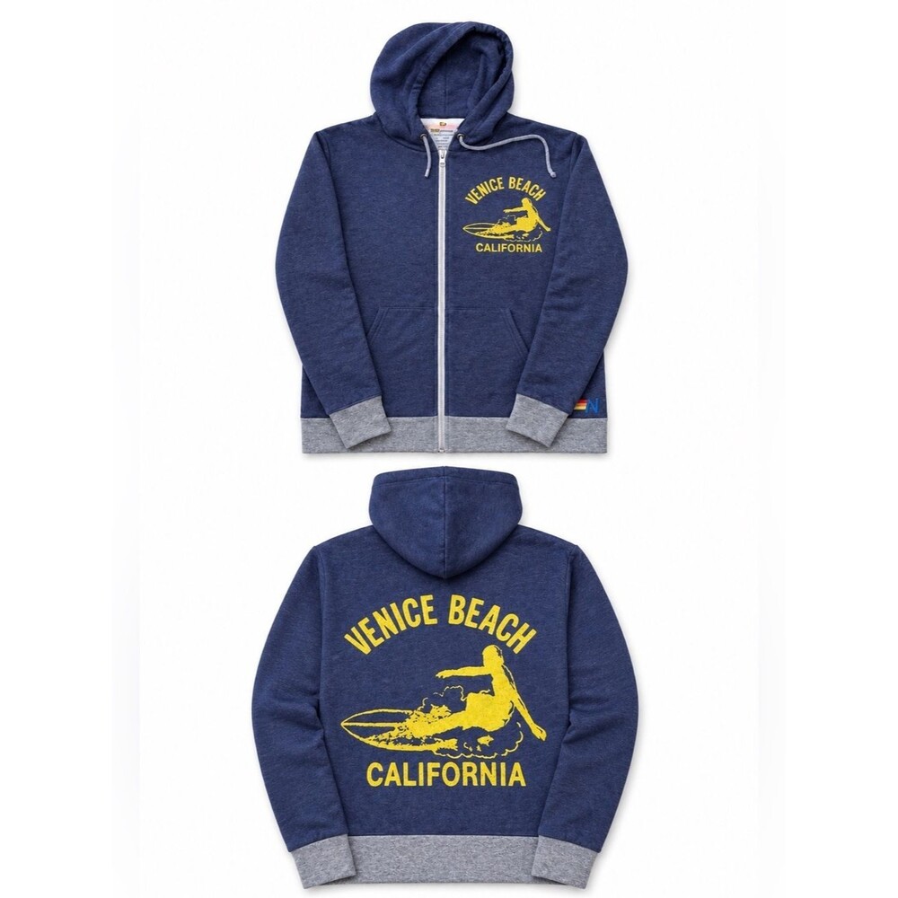 Rare Vintage Aviator Nation Venice Beach California Full Zip Hoodie